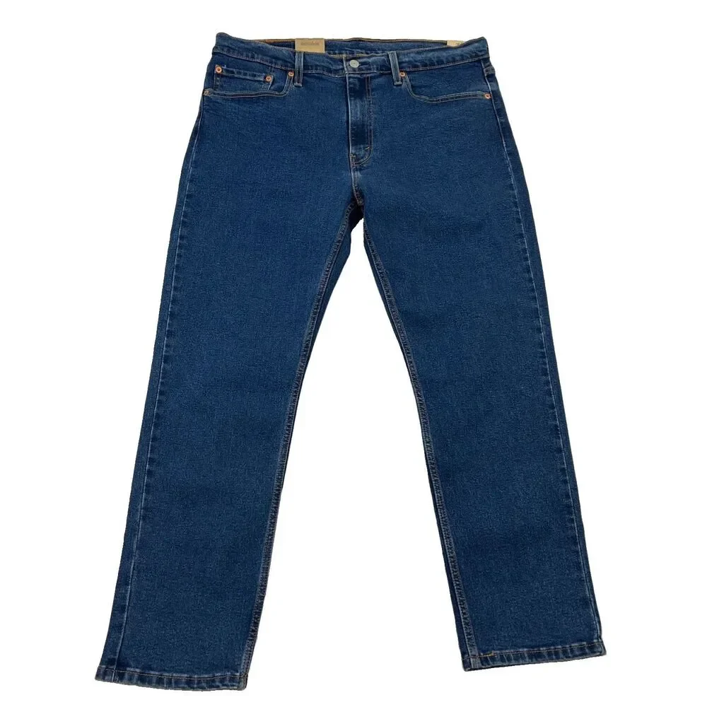 LEVI'S 502 Taper Fit Men's Jeans Stretch 29507 Mid Blue ~ 36 x 30
